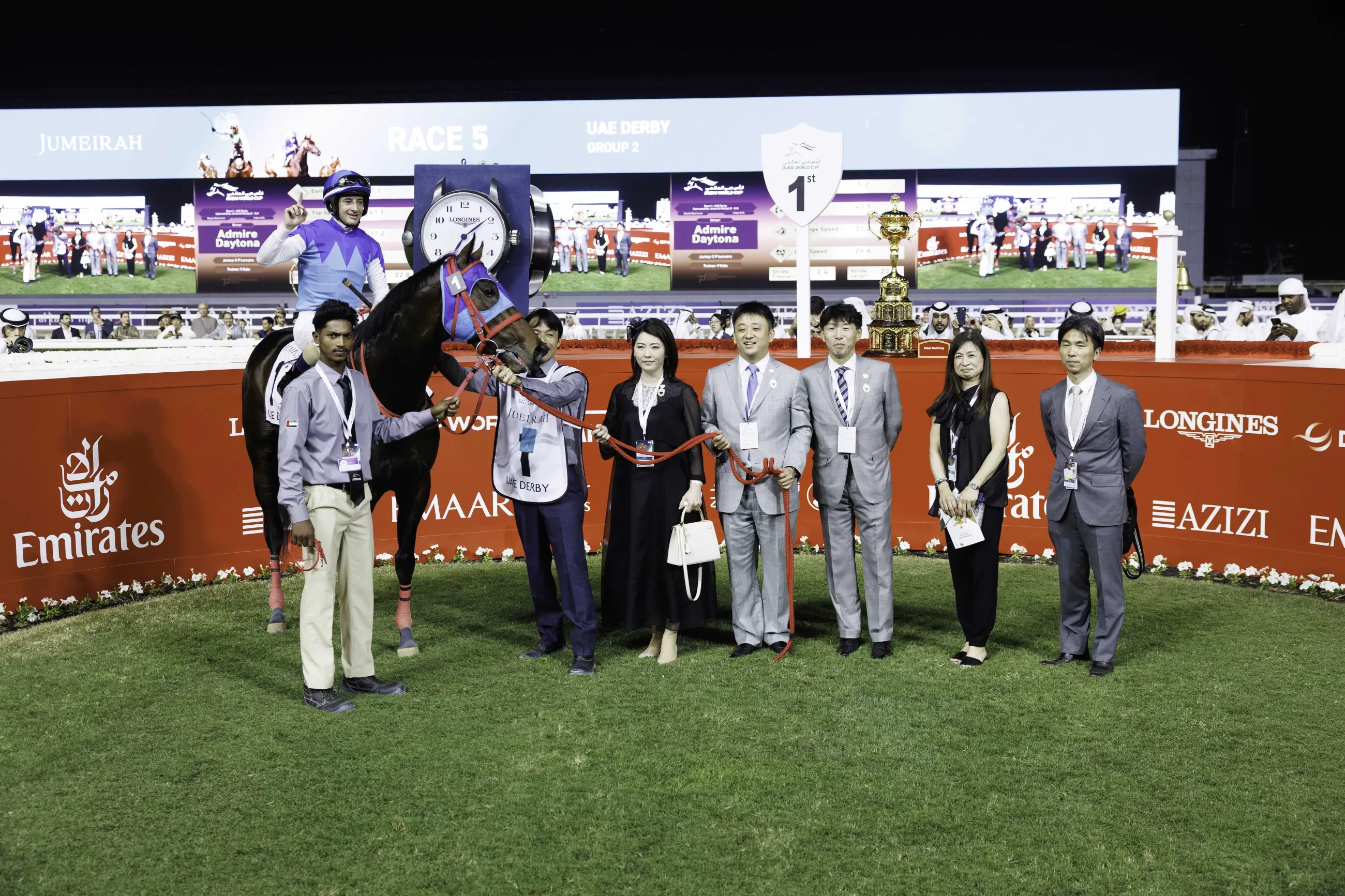 Admire Daytona gana el UAE Derby y el derecho a correr en Derby de Kentucky. Foto: Dubai Racing Club